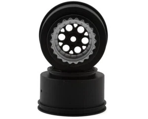 Pro-Line Showtime+ Mini Drag Rear Wheels (Black/Silver) (2) [PRO2834-13] - Picture 1 of 4