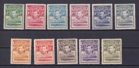 BASUTOLAND 1938, SG #18-28, CV £120, KGVI, MNH Cover