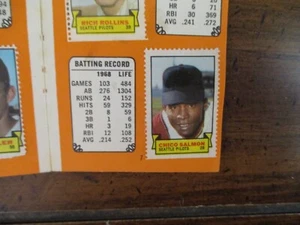 PILOTS  1969 Topps Stamp Album(w/CHICO SALMON/TOMMY DAVIS/GARY BELL/DON MINCHER) - Picture 1 of 11