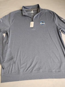 Pullover grande Johnnie O 1/4 cremallera rendimiento golf elástico preppy nuevo - Imagen 1 de 9