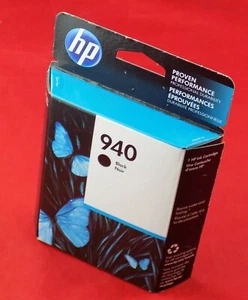 HP940 Black Ink Cartridge Apr or Jul 2017 Box Genuine Factory Sealed C4902AN - Picture 1 of 4