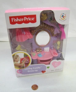 NEW Fisher Price Loving Family Dollhouse DRESS UP Dresses Mirror Tiaras 2013 - Picture 1 of 3