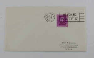 Vintage Erstausgabe Briefumschlag 1950 Samual Gompes - Bild 1 von 2