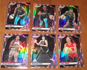 Six (6) 2024 Panini WNBA Prizm Basketball  WNBA Logo Variation SP Cards - Picture 1 of 2
