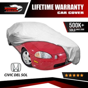 Fits Honda Civic Del Sol 5 Layer Waterproof Car Cover 1993 1994 1995 1996 1997 - Picture 1 of 11