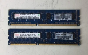 Hynix 4GB (2GBx2) 1Rx8 PC3-10600U DDR3-1333 Desktop Ram Memory HP 497157-D88 - Picture 1 of 2