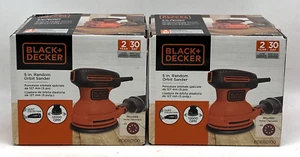 BLACK+DECKER Random Orbit Sander, 5-Inch - BDERO100 (Two Pack) - Picture 1 of 6
