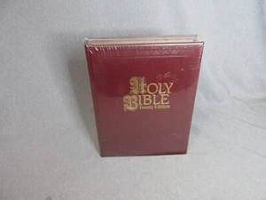 Holy Bible NKJV Red Letter Family Edition Leather Nelson 255BGCE 1985 New/Sealed - Picture 1 of 4