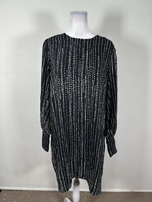 Vestido manga larga color negro H&M MUJER talla 12 Foto 1 de 4