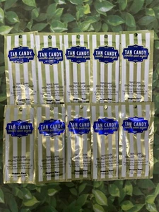 10 PACKETS SUPRE TAN CANDY VANILLA SPUN SUGAR TRIPLE DARK BRONZER TANNING LOTION - Picture 1 of 1