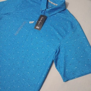 Walter Hagen Men's XL Polo Shirt NEW WITH TAGS Blue Short Sleeve UPF 50+ - Picture 1 of 8