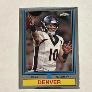 2024 Topps Chrome 1974 Topps #74TF-4 Bo Nix Denver Broncos Rookie Card - Bild 1 von 5