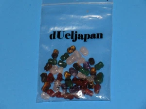 Bunte Edelsteinperlen in unregelmäßiger Form Vintage Sorte Neu aus altem Lagerbestand - Bild 1 von 15