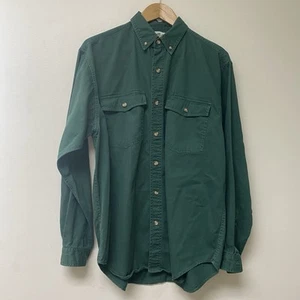 Heartland Basics Mens Medium Long Sleeve Button Down Shirt Flap Button Pockets - Picture 1 of 4