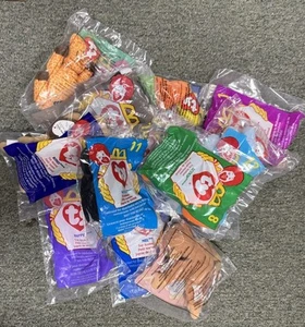 TY Teenie Beanie Babies 1998 Complete Set of 12 McDonalds Happy Meal SEALED -NEW - Picture 1 of 1