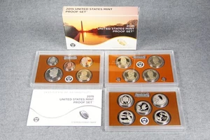 2015 REGULAR PROOF SET in OGP with COA (14 coins CHOICE BU) - Picture 1 of 7