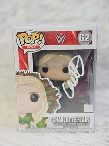 CHARLOTTE FLAIR HAND SIGNED WWE WRESLTING FUNKO POP! #62 AUTOGRAPHED FIGURE COA - Picture 1 of 14