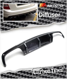 Carbon Fiber Rear Bumper Diffuser w/ PDC fits 2008-2011 Mercedes S204 C63 Wagon - Picture 1 of 3