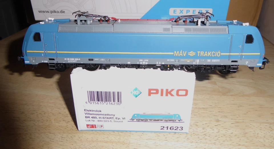 Piko 21623 H0 DCC Sound Electric Locomotive Rh 480 Der Máv-trakcio Epoch 5/6 - Image 1 of 4