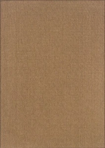 8x11 Sphinx Solid Casual Tan 2068X Outdoor Area Rug - Approx 7' 10" x 10' 10" - Picture 1 of 1