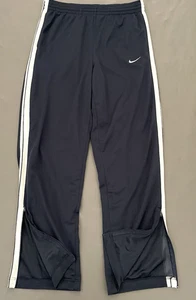 Nike Basketball Pants Mens Size Meidum Blue Drawstring Zipper Ankle Loose - Picture 1 of 16