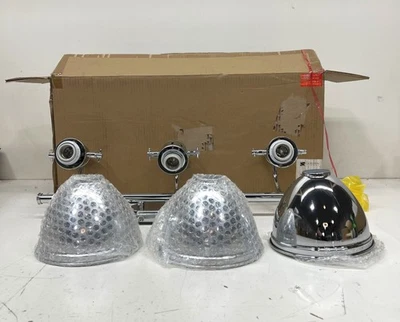 Golden Lighting Duncan 3-Light Chrome Bath Light 3602-BA3 CH-CH - Image 1 of 3