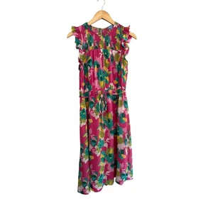 Vestido Draper James Rosa Floral Calado Sin Mangas Talla M - Imagen 1 de 6