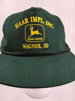 De colección John Deere Dakota del Sur Snapback Cuerda Algodón Camionero Sombrero Gorra Cola Up Foto 1 de 4