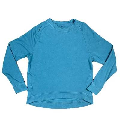 Lou & Grey Womens Small Green Blue High Low Pullover Sweatshirt Cozy Soft Warm - Image 1 of 4