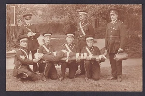 Wales Monmouthshire ABERTILLERY? Streitkräfte Sanitätsteam mit Trage RPPC - Bild 1 von 2