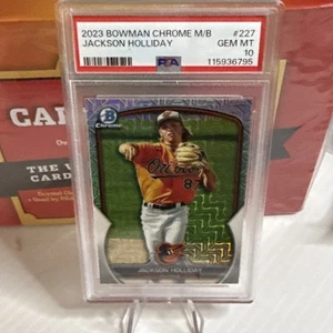 2023 Bowman Chrome Mega Box Jackson Holiday Mojo Refractor PSA 10 #227 - Bild 1 von 2