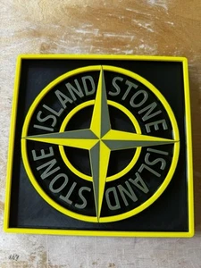 Stone Island Logo Sign | Mancave | Bedroom | 20cm x 20cm - Picture 1 of 4