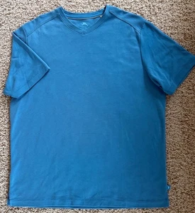 Camiseta para hombre Tommy Bahama azul cuello en V talla M - Imagen 1 de 5