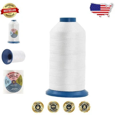 Heavy Duty White Nylon Thread T135 - 1250 Yds, UV Resistant, Marine Upholstery - Image 1 of 4
