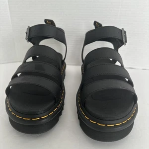 Dr. Doc Martens Blaire Damen-Gladiator-Sandalen veganes Leder schwarz Größe 8 - Bild 1 von 8