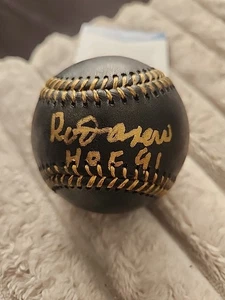 Rod Carew Signed Rawlings Black Major League Baseball HOF 91 TWINS - BAS - Picture 1 of 4