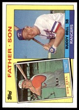 1985 Topps! Gus Bell/Buddy Bell B Baseball Cards #131
