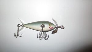 EARLY VINTAGE HEDDON GE CUP HARDW HPGM FAT BODY 3 HOOK MINNOW LURE CRACKLE BACK