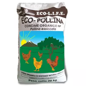 CONCIME FERTI LIFE ECO POLLINA KG.20 Fertilizzante Naturale per Piante Forti - Foto 1 di 1