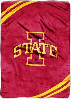 Manta de felpa Iowa State Cyclones, 60”x80” - MANTA NCAA cálida y suave Foto 1 de 3