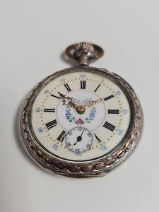 0,800 Antike Mechanische Taschenuhr Pocket Watch Spz-9 - Bild 1 von 15