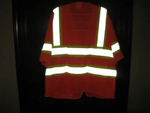 Mens Portwest Orange Relflective Safety Work Vest Size 2XL NWOT - Picture 1 of 5