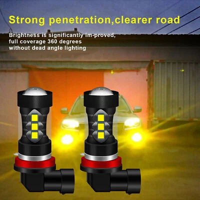 2x bombillas LED antiniebla/de conducción H8/H11 amarillo 3000 k para Honda Pilot 2006-2018 Foto 1 de 4