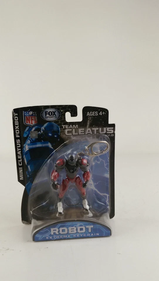 New Fox Cleatus Fox Robot Action Figure Key Chain Fob Atlanta Falcons - Image 1 of 4