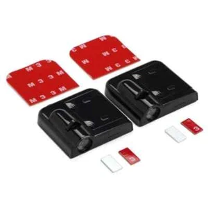 PROIETTORE SOTTOPORTA ABARTH LUCI LED LOGO A BATTERIA CON SENSORE MAGNETE - Foto 1 di 2