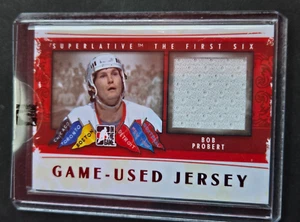 2013 ITG Superlative First Six Game-Used Jersey GUJ-27 Bob Probert /20 - Picture 1 of 2