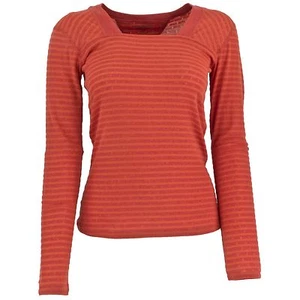 EXOFFICIO 2011-1242 WOMEN'S POINTELLE NAVAL SUQARE NECK LS T SHIRT SMALL - Picture 1 of 3