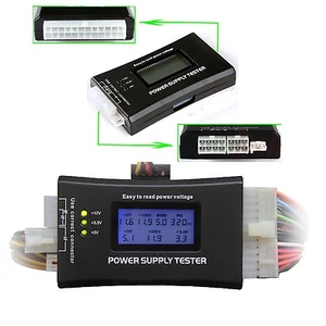 Computer PC LCD 20/24 pin 4 PSU ATX BTX ITX SATA HDD tester alimentatore digitale - Foto 1 di 4
