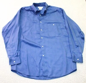 Claiborne Button Down Shirt Adult LARGE Blue Long Sleeve Men's - Picture 1 of 5