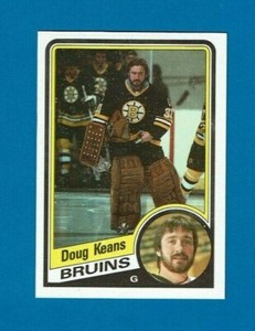 1984-85 TOPPS Doug Keans # 4 BOSTON BRUINS **ROOKIE**